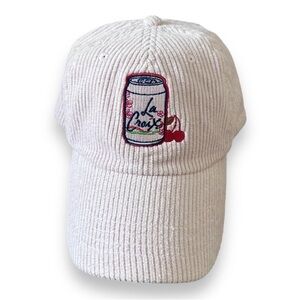LaCroix Cherry Blossom Dad Hat Pink Corduroy Baseball Cap Adjustable NEW
